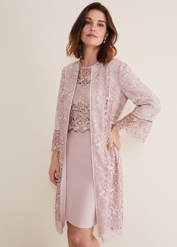 Phase Eight Isabella Lace Jackets Rose USA | 3628975-GU